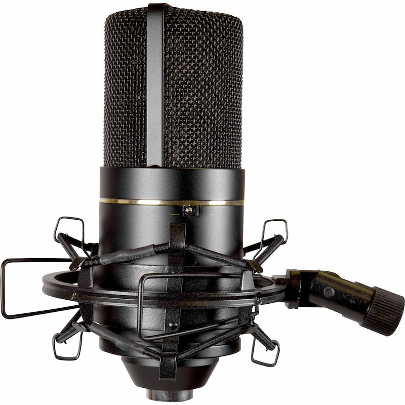 Microphone De Studio Argent à Condensateur Filaire 35mm Enregistrement Microphone De Studio Argent à Condensateur Filaire 35mm Enregistrement