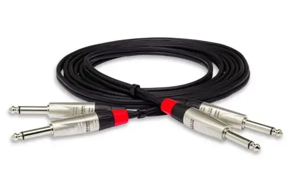 Hosa Dual REAN 1/4 in TS à 1/4 in TS (2x jack à 2x jack) 3m