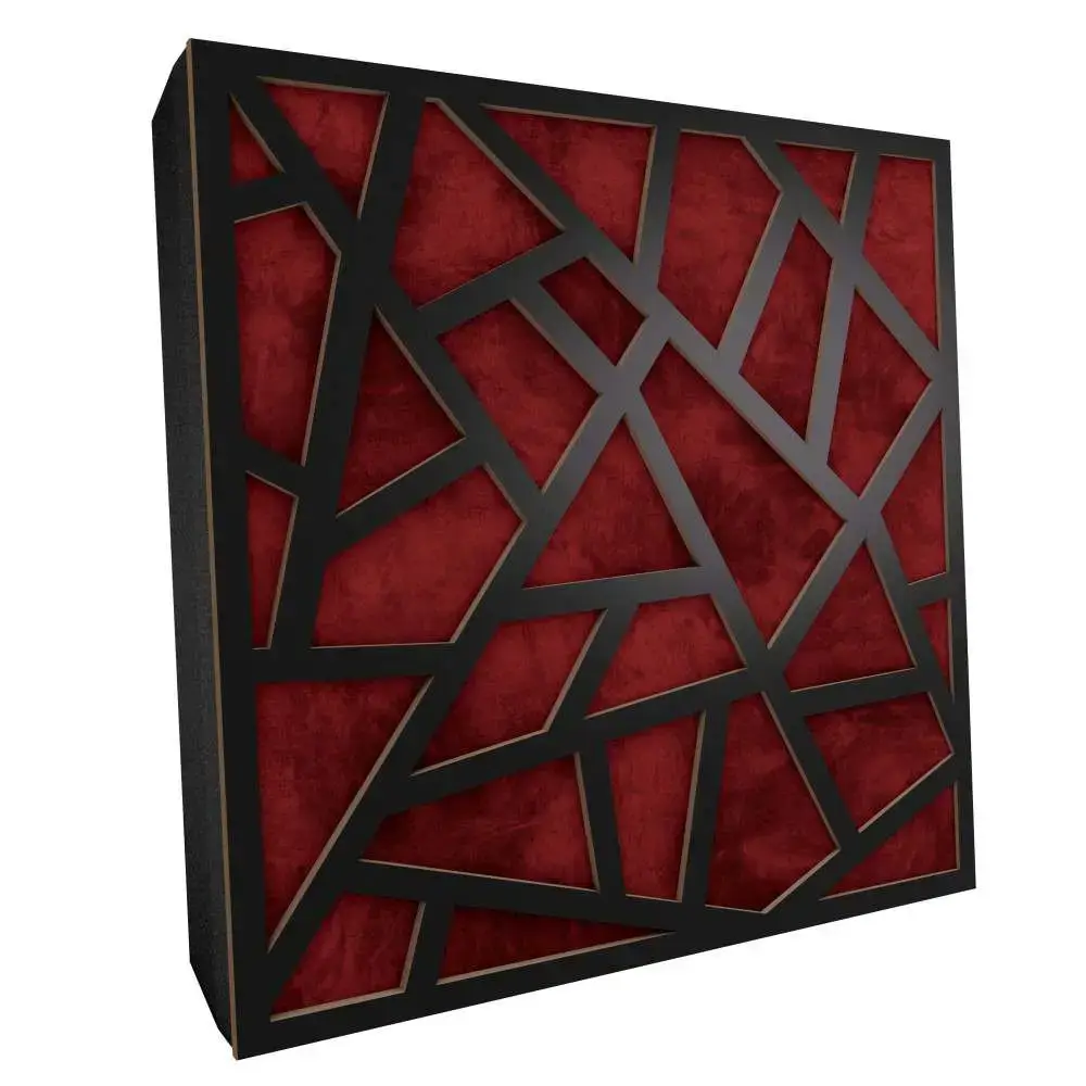 EYE Panneau acoustique Artic Fabrik Noir MDF 5 Panneau acoustique-Artic-noir-bordeaux
