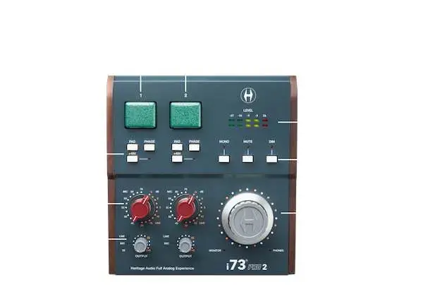 Heritage Audio i73 Pro 2 Interface audio USB-C 5 Heritage Audio i73 Pro 2 USB-C audio interface