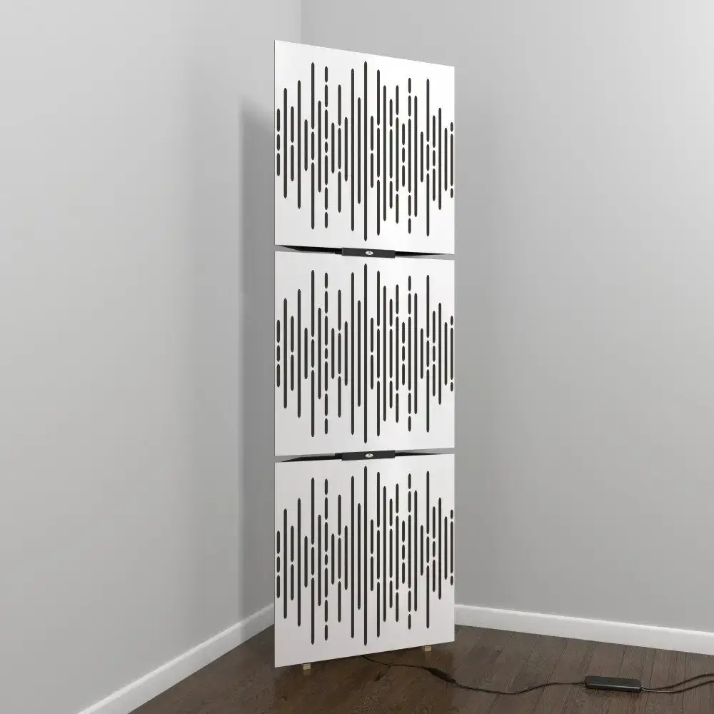 Paroi acoustique mobile RGB Floor Stand with Bass Traps beat white mdf