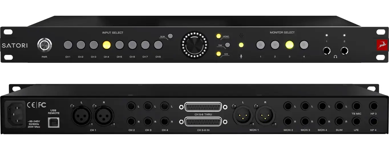 Antelope Audio Satori & R4S Gen 2 Monitor Controller 2 Interface audio avec entrées multiples