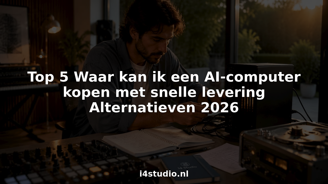Dans le studio, un producteur de musique branche un ordinateur doté d'une intelligence artificielle afin d'expérimenter de nouveaux sons.