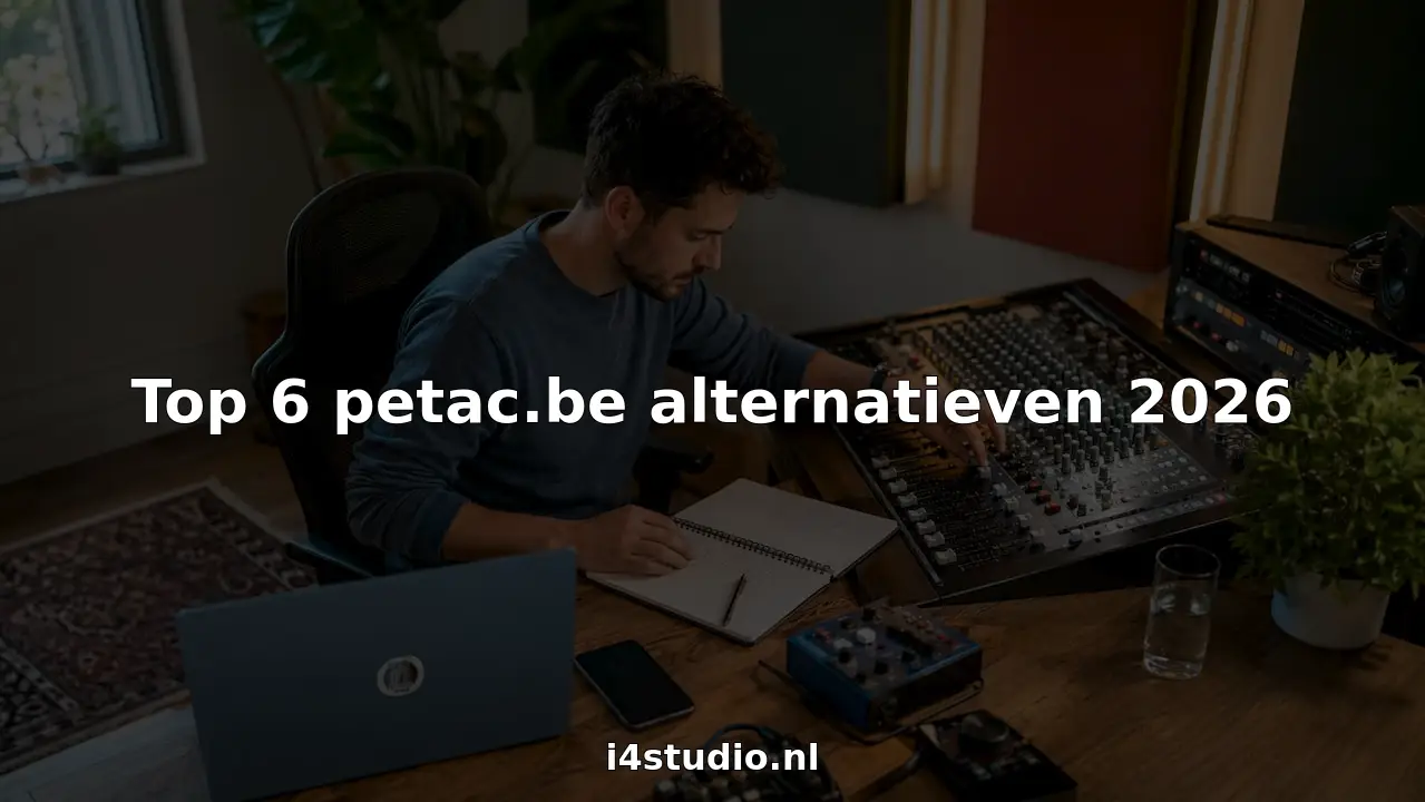 Een geluidstechnicus stelt de mengtafel af in de opnamestudio.