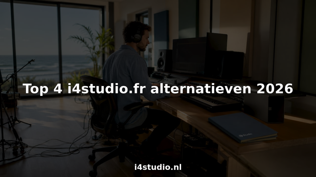 Een audio engineer aan het werk achter een zelf samengestelde studio-computer, helemaal afgestemd op zijn eigen wensen.