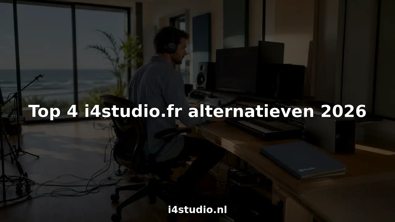 Een audio engineer aan het werk achter een zelf samengestelde studio-computer, helemaal afgestemd op zijn eigen wensen.