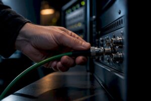Câble BNC connecté pour la synchronisation en studio