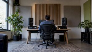 Salle de contrôle symétrique avec « sweet spot »