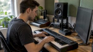 Un producteur utilise l'IA dans son propre studio