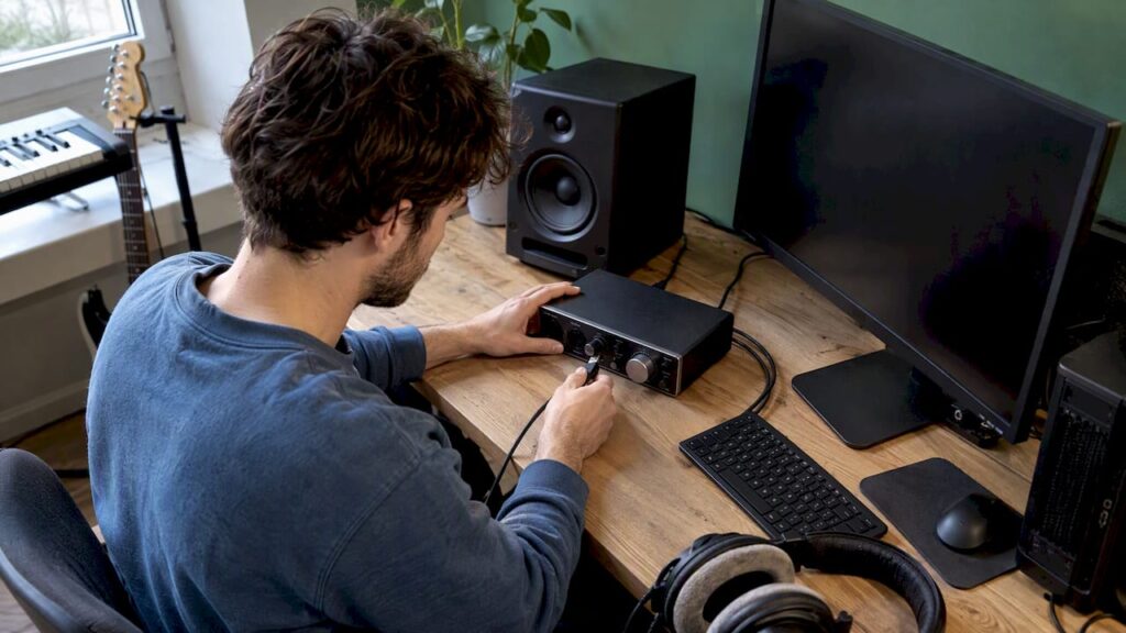 Interface audio et câble USB pour le diagnostic sous Windows